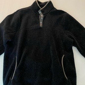 J Crew Mens Nordic Quarter Snap Fleece Large Navy